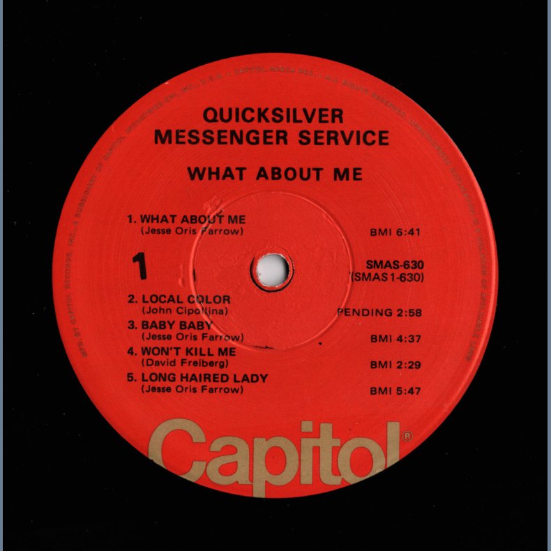 What About Me - Mid-1970ies US Capitol label 2nd Issue 10-track LP - Winchester Pressing