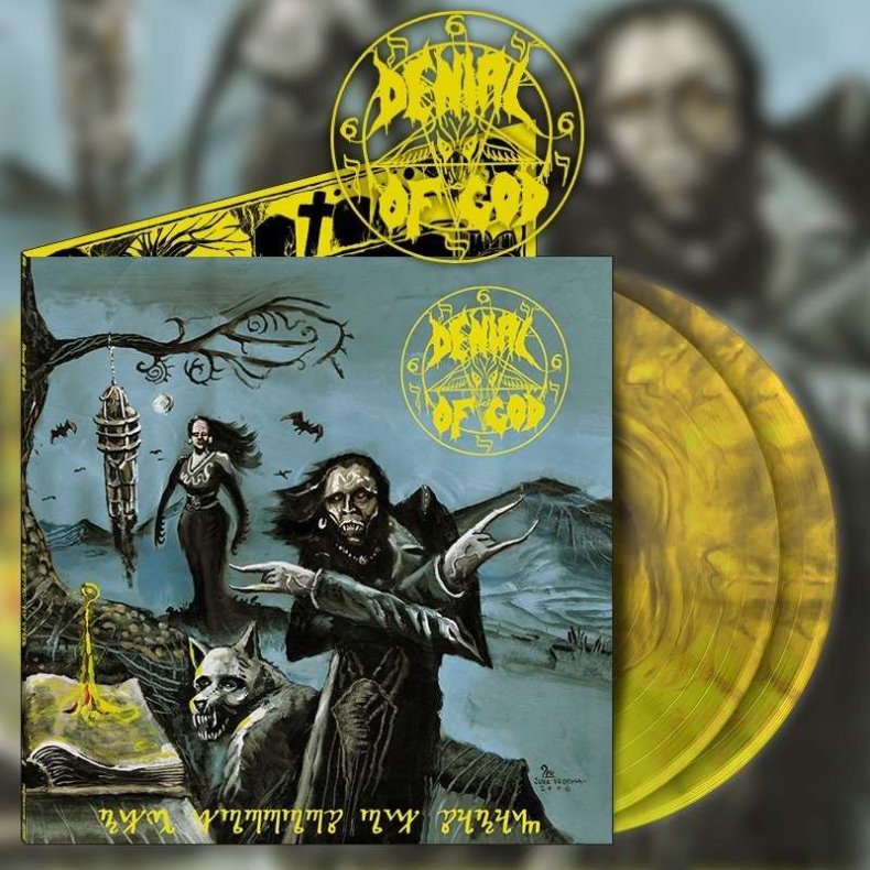 The Horrors Of Satan - 2020 French Osmose label repress marbled yellow 9-track 2LP set