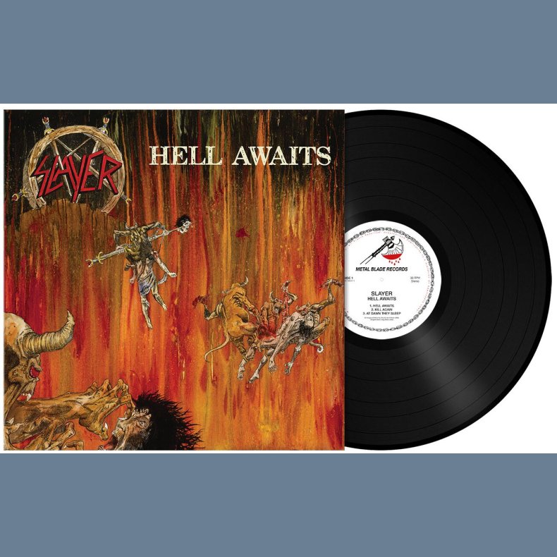 Hell Awaits - 2021 European Metal Blade label 7-track black LP 