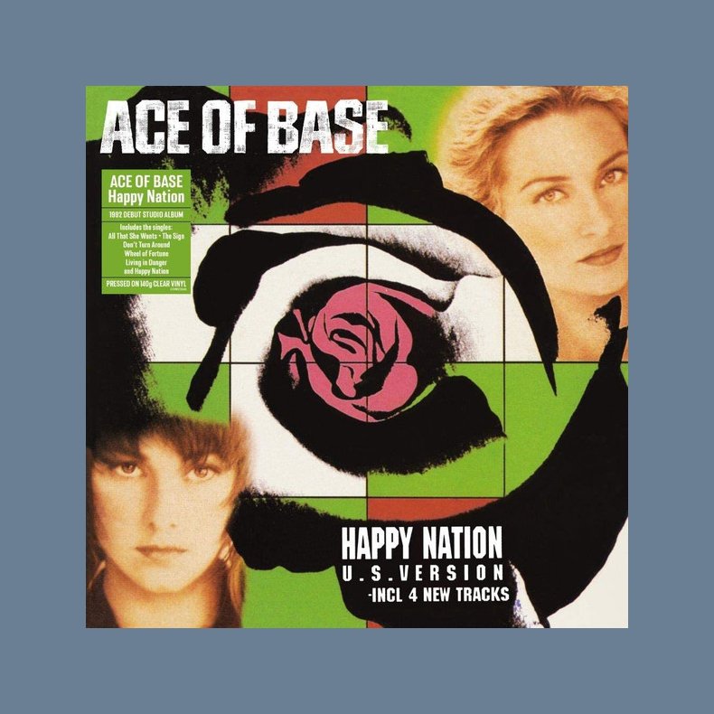 Happy Nation (U.S. Version) - 2020 European Demon label Clear 14-track LP Reissue