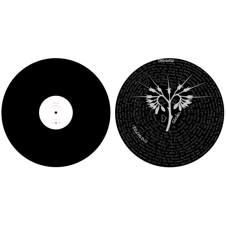 Open Chest/Eyes On Fire - 2022 Danish Hun Solo label limited 2-track 12" vinyl 