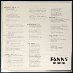 I'll Be Alright - 1998 Belgium Fanny label 8-track LP Reissue 