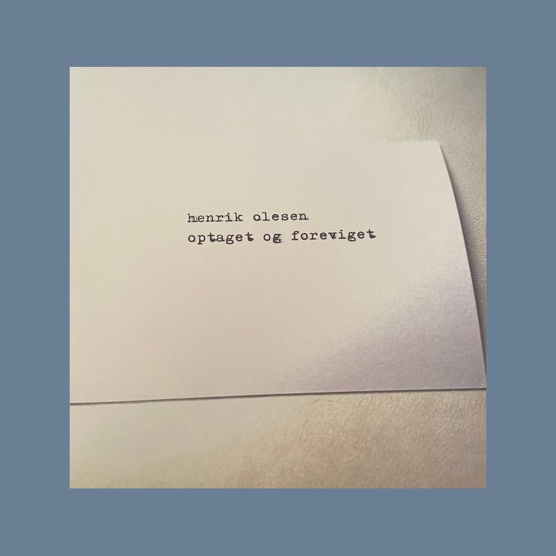 Optaget Og Forevigt - 2022 Danish Wouldn't Waste Records Label 14-track LP