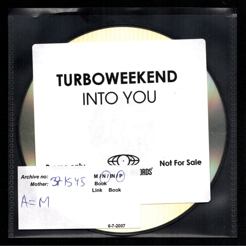 Into You - Authentic 2007Danish Copenhagen Records Label1-track Promotional Issue CD Acetate