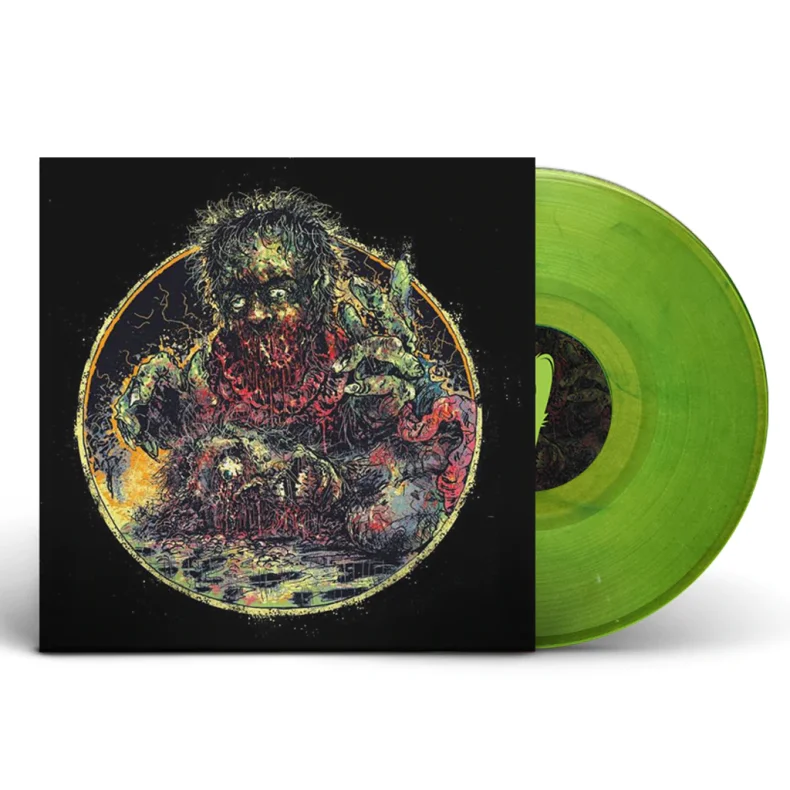 Stuffing Puke Into The Sockets - 2022 Danish Over The Under label ltd vomit color 9-track LP