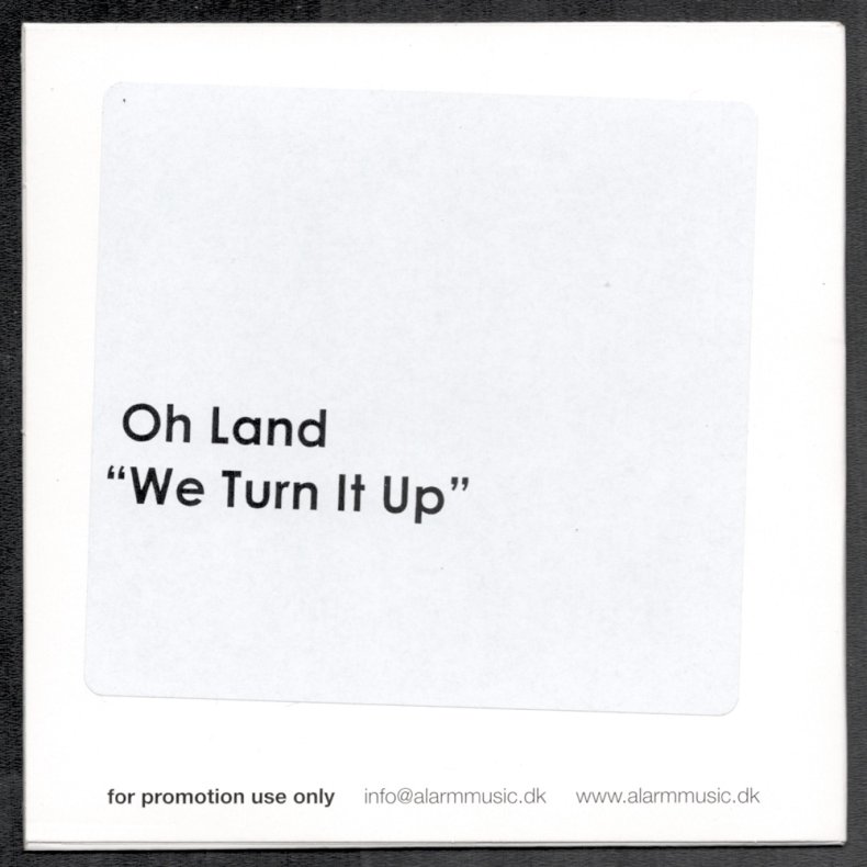 We Turn It Up - Authentic 2011 Danish A:larm label 1-track Promotional Issue CD Acetate