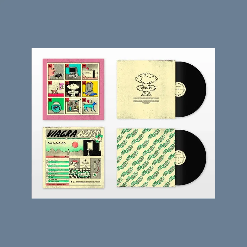 Cave World - 2022 European Year0001 Records Black Vinyl 12-track LP 