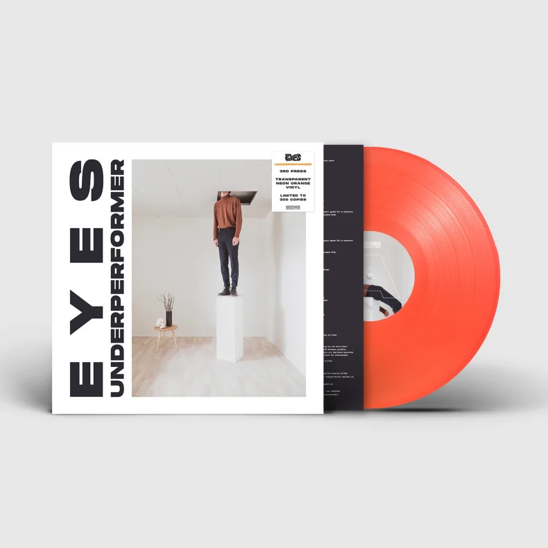 Underperformer - 2026 Danish Indisciplinarian label Neon Orange Transparent vinyl 10-track LP Reissue