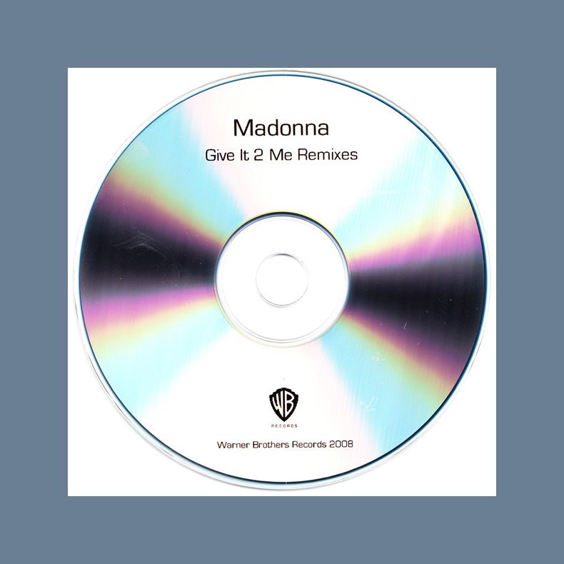 Give It 2 Me Remixes - Authentic 2008 UK Warner Brothers label 8-Track Promotional Issue CD Acetate