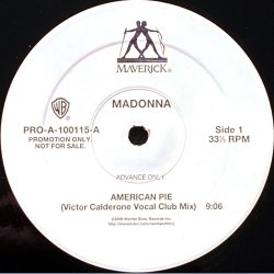 American Pie - 2000 - US - Maverick/Warner Bros. label - 2 tracks 12 Advance Only Promo.