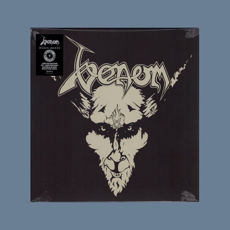 Black Metal (40th Anniversary) - 2022 European BMG label 10-track Silver/Black Splatter LP Reissue