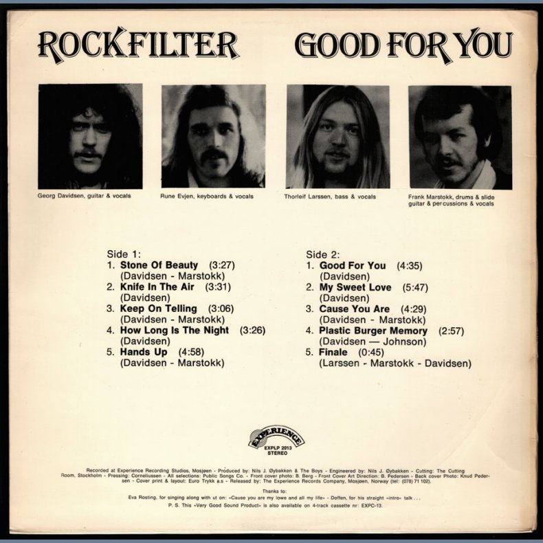 Good For You - 1976 Norwegian Experience label 10-track LP