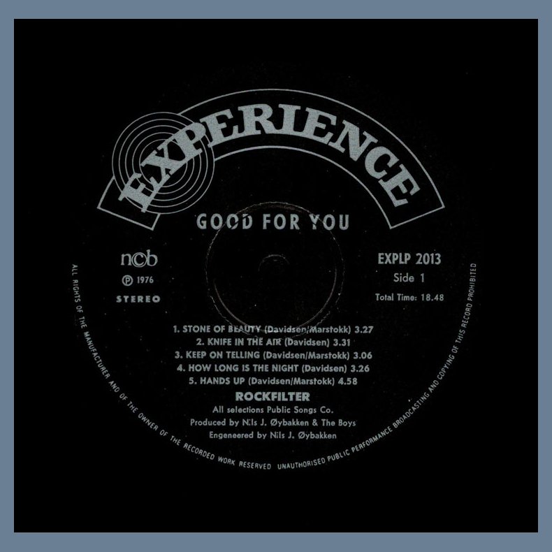 Good For You - 1976 Norwegian Experience label 10-track LP