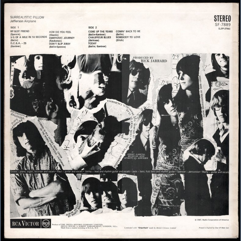 Surrealistic Pillow - Original 1967 UK RCA Victor 11-track Stereo LP