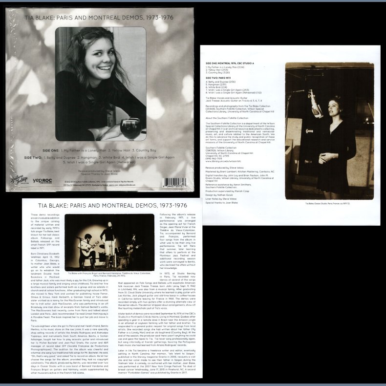 Paris And Montreal Demos, 1973-1976 - 2018 US Yep Rock label 8-track Limited 10"