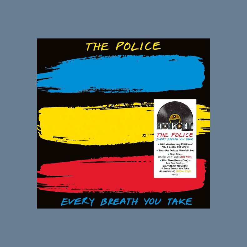 Every Breath You Take - 2023 European Polydor Label Red &amp; Yellow Vinyl 4-track 2x7" - RSD2023