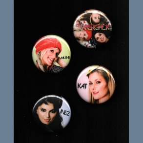 Hvor Som Helst - Nr Som Helst - 2008 Danish Universal label set of 4 Promotional Issue Badges