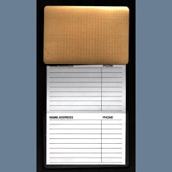 Cake - Mid-00's Columbia label Pocket Fold Out Address Book