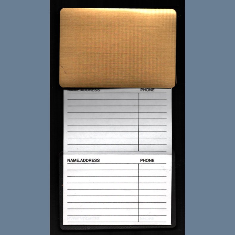 Cake - Mid-00's Columbia label Pocket Fold Out Address Book