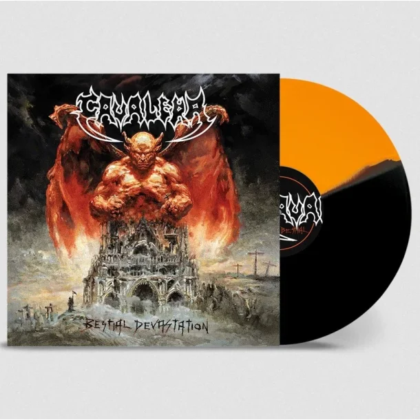Bestial Devastation - 2023 European Nuclear Blast label orange/black 6-track LP 