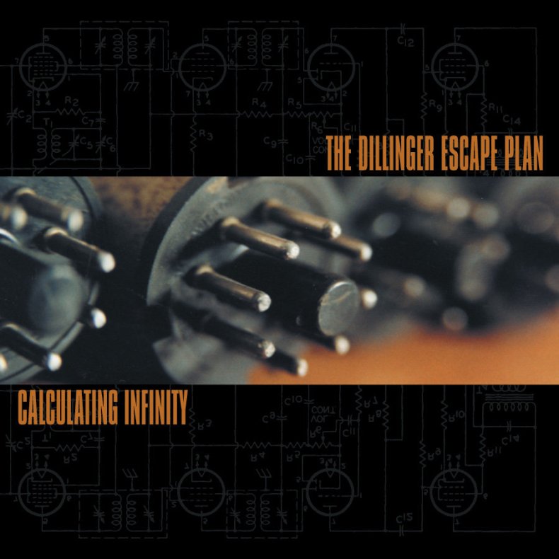 Calculating Infinity - 2023 US Relapse label Clear Orange 11-track LP Reissue