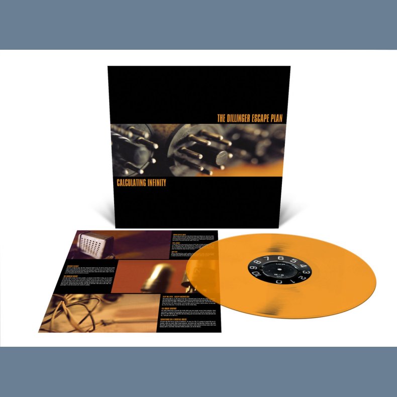 Calculating Infinity - 2023 US Relapse label Clear Orange 11-track LP Reissue