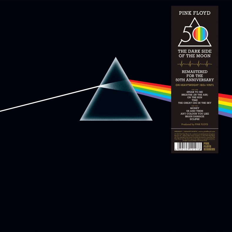 The Dark Side Of The Moon - 2023 European Warner / EMI Label 10-track LP Reissue