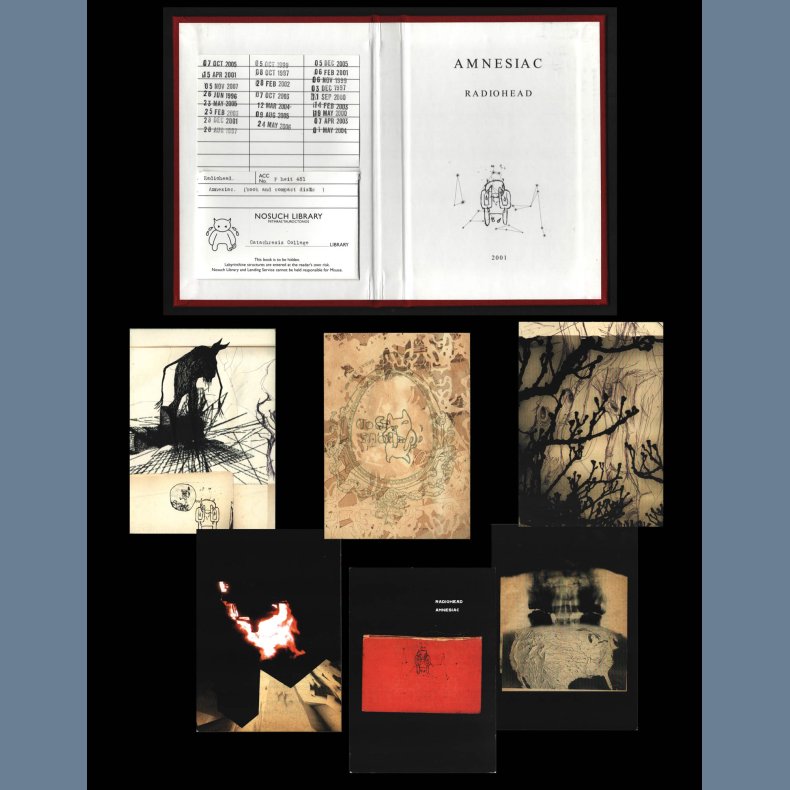 Amnesiac - 2001 UK Parlophone label Promotional Issue Nosuch' Library Book Incl. 6 Library Cards