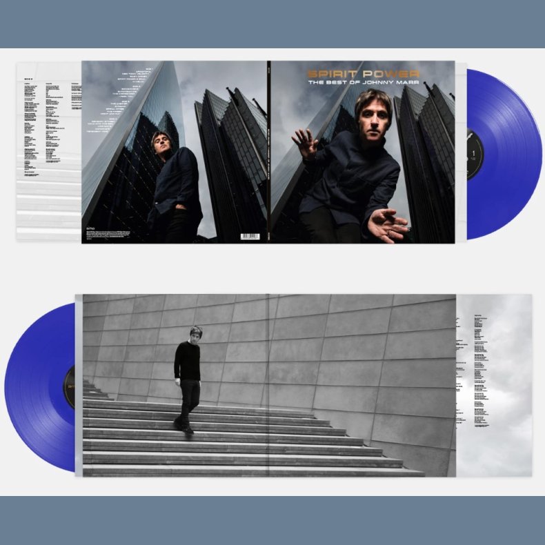 Spirit Power: The Best of Johnny Marr - 2023 European BMG Label Cobalt Blue Vinyl 19-track 2LP Set 