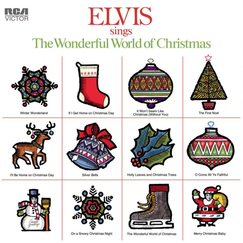 Elvis Sings the Wonderful World of Christmas - 2023 European Sony Label 11-track LP Reissue