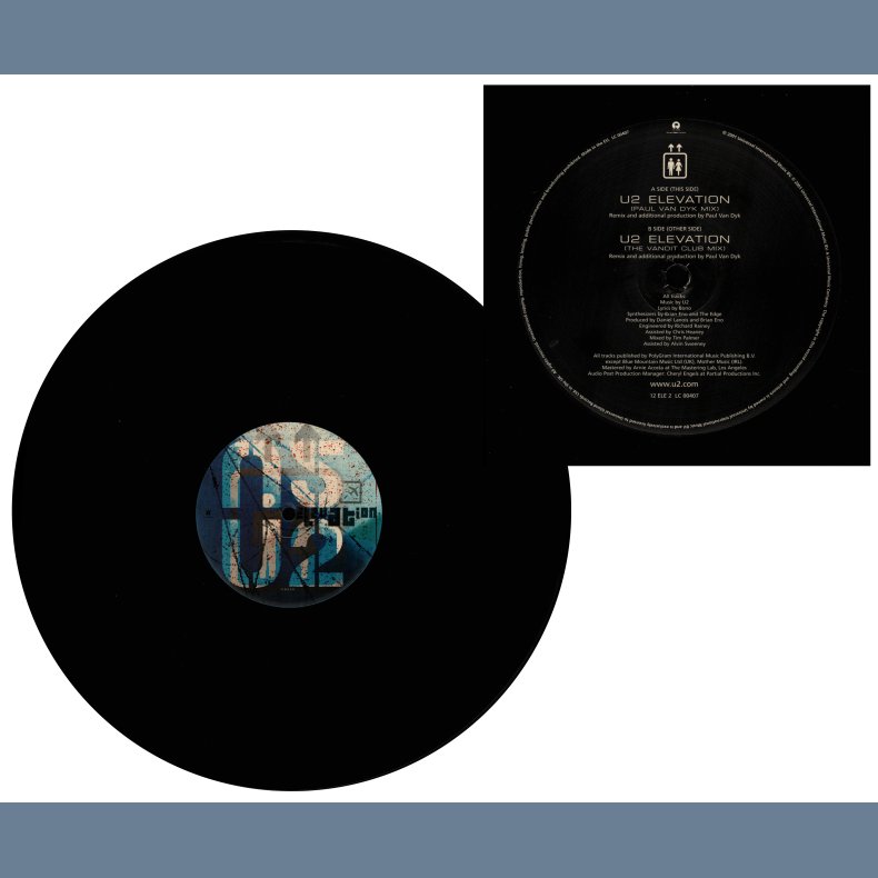 Elevation - Paul Van Dyk Remixes - 2001 UK Universal Records 2-track promotional issue 12"