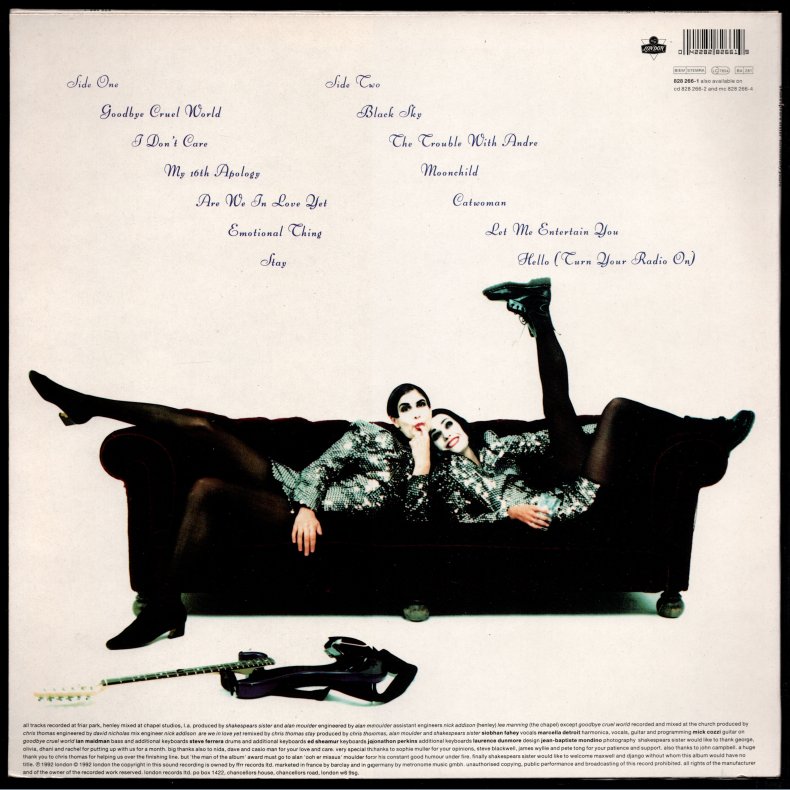 Hormonally Yours - 1992 European ffrr/London label 12-track LP