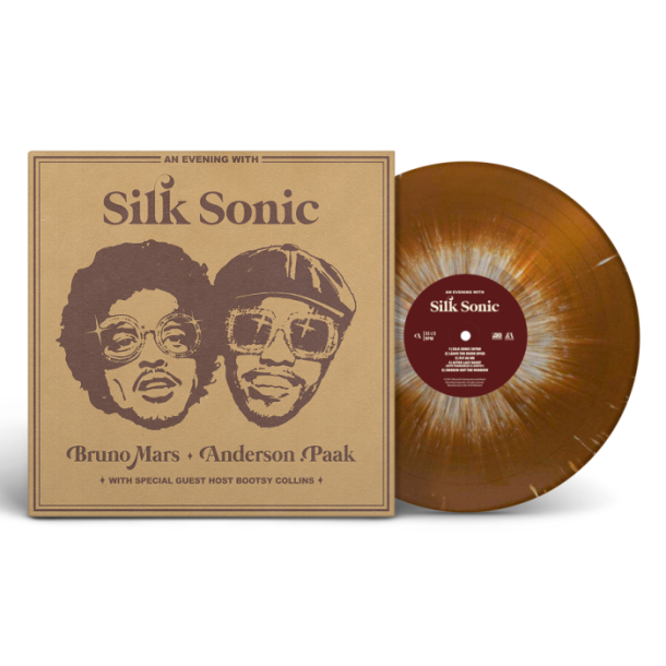 An Evening With Silk Sonic - 2024 European Warner label Splatter 10-track LP Reissue