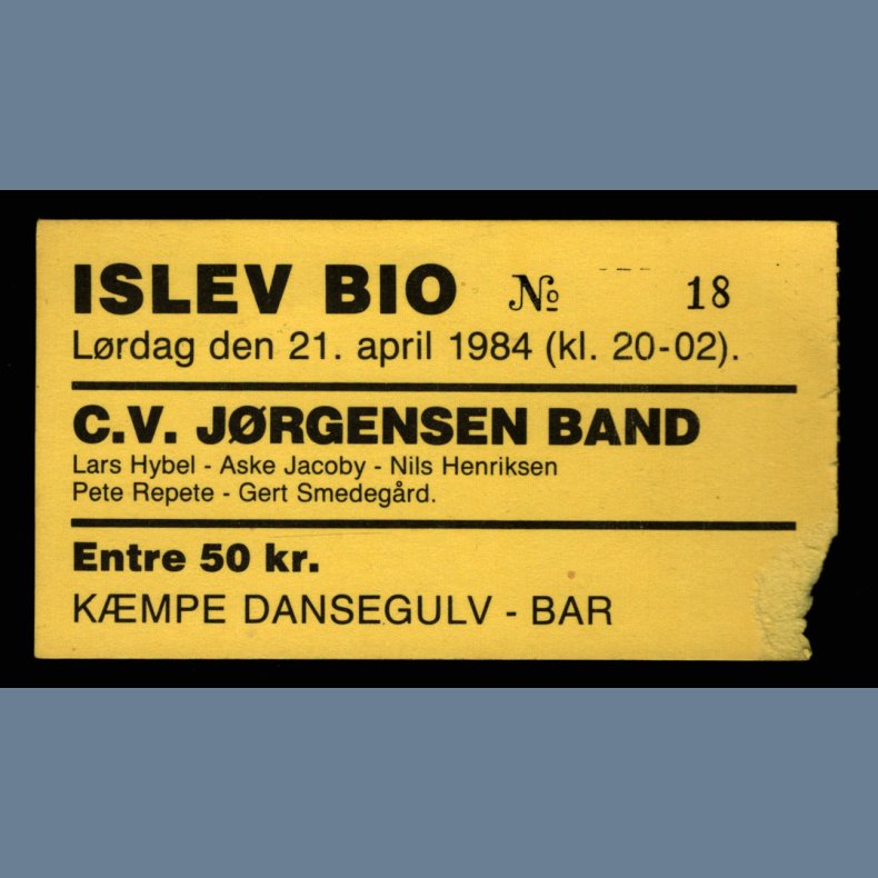 Islev Bio 21. April - 1984 Danish Concert Ticket