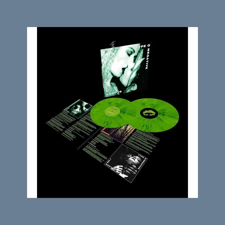 Bloody Kisses - 2024 European Roadrunner Records label Green/Black Swirl vinyl 9-track 2LP set Reissue