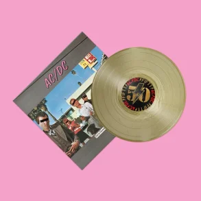 Dirty Deeds Done Dirt Cheap - 2024 European Columbia Label Gold Metallic Vinyl 9-track LP Reissue 