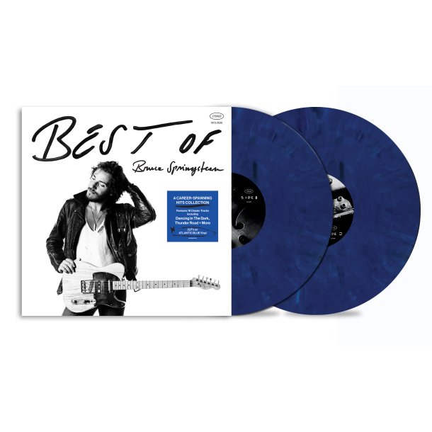 Best Of Springsteen - 2024 European Columbia Label Atlantic Blue Vinyl 18-track 2LP Set 