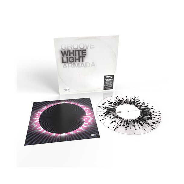 White Light 2024 WORKit BMG label Black and White Splatter