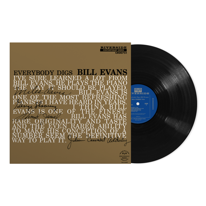 Everybody Digs Bill Evans (Mono Mix) - 2024 US Craft label 10-track LP Reissue - RSD2024