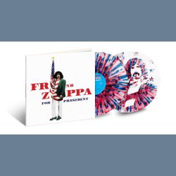 Zappa For President - 2024 EU Zappa label Red/Blue on White Splatter vinyl 7-track 2LP - RSD2024