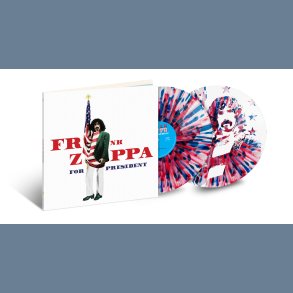 Zappa For President - 2024 EU Zappa label Red/Blue on White Splatter vinyl 7-track 2LP - RSD2024