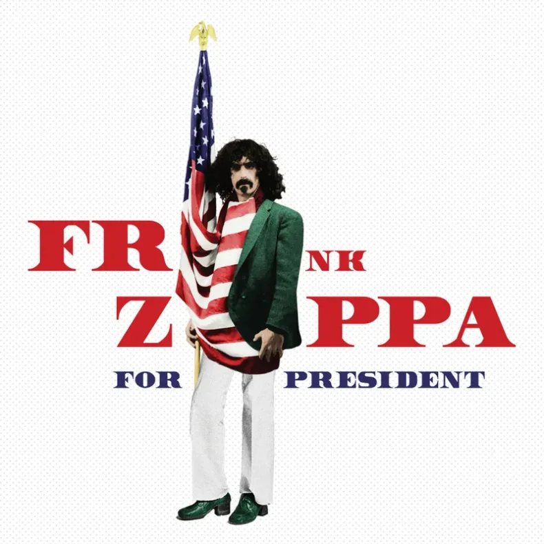 Zappa For President - 2024 EU Zappa label Red/Blue on White Splatter vinyl 7-track 2LP - RSD2024