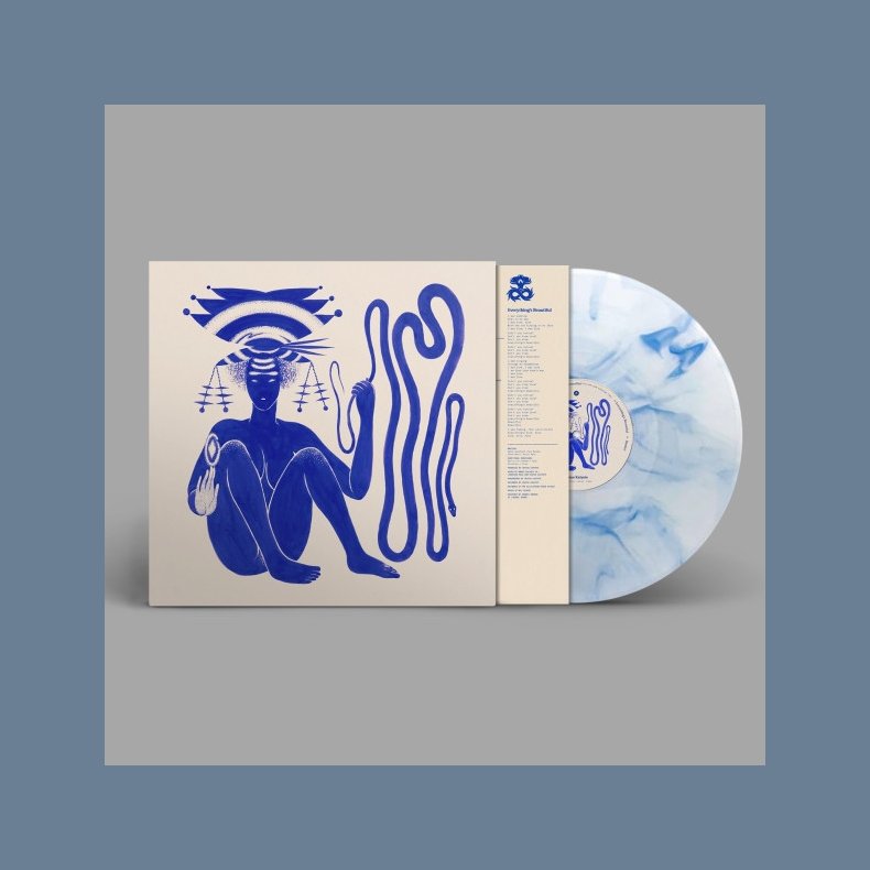 Love Heart Cheat Code - 2024 European Brainfeeder Label Blue &amp; White Marbled Vinyl 11-track LP 