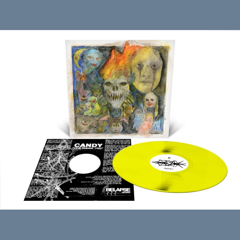 It's Inside You - 2024 US Relapse label Neon Yellow vinyl 12-track LP