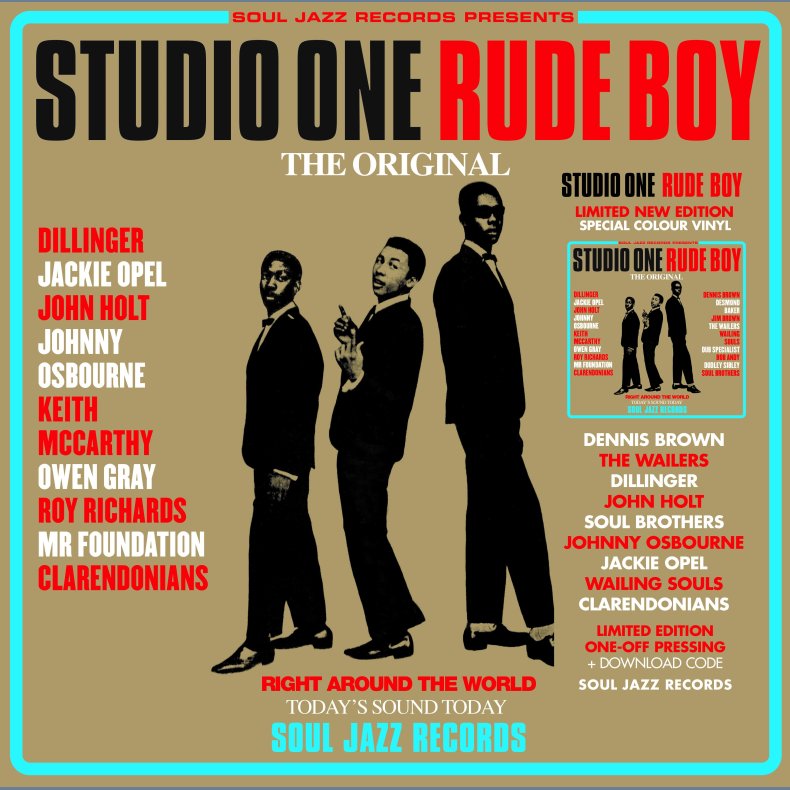 Studio One Rude Boy - 2024 UK Soul Jazz Records label Red/Cyan vinyl 18-track 2LP - RSD2024