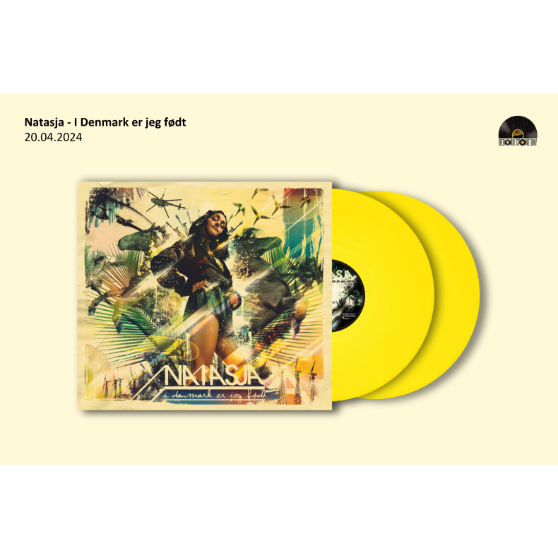 I Danmark Er Jeg Fdt - 2024 Danish Playground label Yellow vinyl 11-track 2LP Reissue - RSD2024