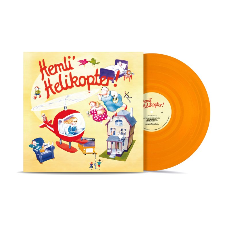 Hemli' Helikopter - 2024 Danish Columbia Label Orange Vinyl 15-track LP 