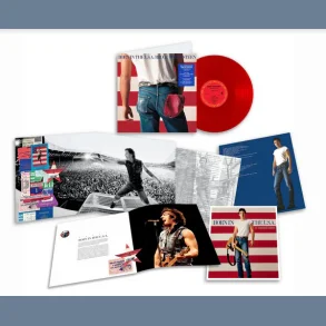 Born In The U.S.A.  - 2024 European Columbia Label Clear Red Vinyl 12-track LP Reissue 