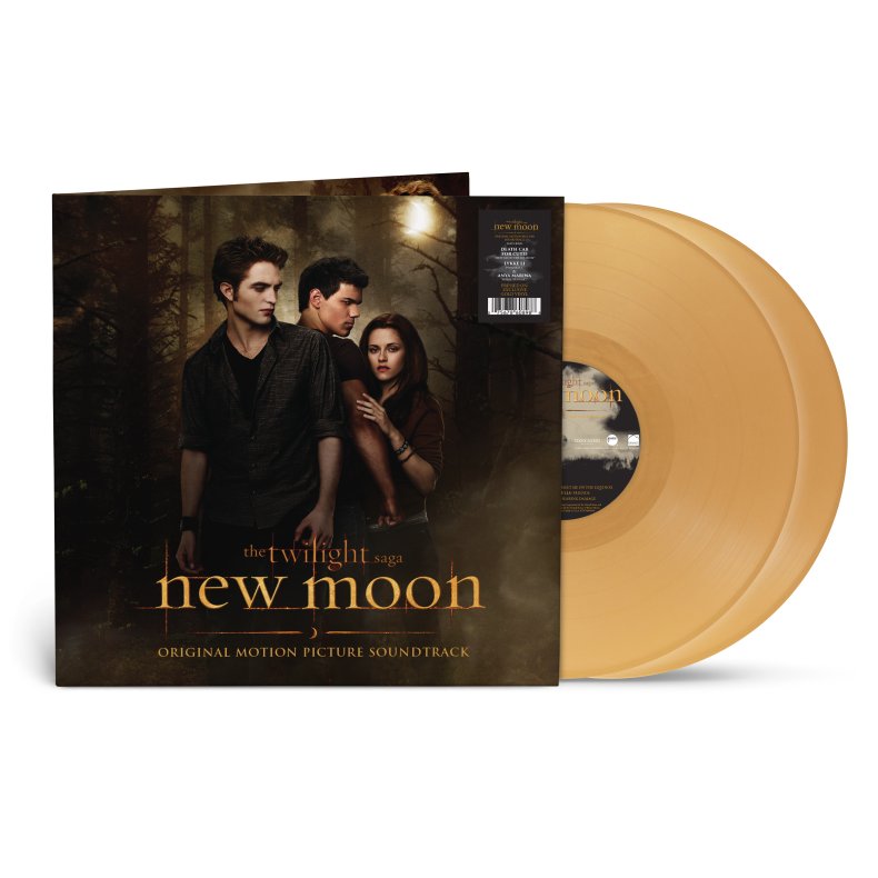 The Twilight Saga: New Moon - 2024 EU Atlantic label Gold vinyl 15-track 2LP Reissue