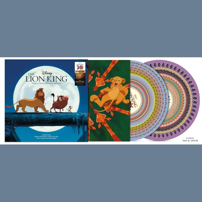 The Lion King - 2024 Universal Label Zoetrope Vinyl 12-track LP Reissue